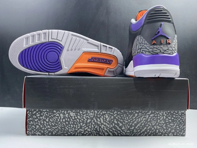 Purple Air Court Jordan 3 Black CT8532 050 Retro 0811